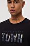 Town Men's O-Neck T-Shirt Black - 5