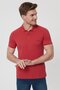 Twins Men's 100% Cotton Polo Neck T-Shirt Red