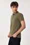 Miless Men's 100% Cotton Polo Collar T-Shirt Khaki - 3