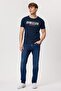 Real Men's 100% Cotton O-Neck T-Shirt Navy Blue