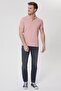 Twins Men's 100% Cotton Polo Collar T-Shirt Pink