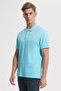 Twins Men's 100% Cotton Polo Collar T-Shirt Turquoise - 3