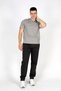Hevass Men's 100% Cotton O-Neck T-Shirt Gray