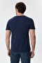 Rogers Men's 100% Cotton Crew Neck T-Shirt Navy Blue - 4