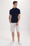 Tylen Men's 100% Cotton Polo Collar T-Shirt Navy Blue - 2