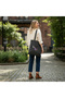 Black Cloth Bag - Gabardine Fabric - Bordglow - 3