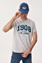 Derek Men's 100% Cotton O-Neck T-Shirt Snow Melange - 3