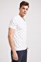 Pool Men's 100% Cotton Printed Polo Collar T-Shirt White - 3