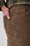 Ricky Men's Velvet Trousers Beige - 5