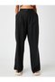 Wide Leg Trousers Pleated Linen Blend - 3