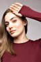 Women's Crew Neck Fingerless Long Sleeve Bodysuit/Blouse - 2