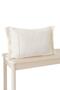 Tasseled Fringed Scandinavian Cream Throw Pillow Cover - 2