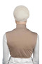 Zero Sleeve Turtleneck Full Neck Lycra Combed Cotton Women's Half Body - Dark Beige - 4