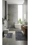 Pelusoft-Anthracite-2-Piece Bath Mat–Velvety Plush, Non-Slip Base-Washable-60X100+50X60