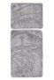 Pelusoft-Grey-2-Piece Bath Mat–Velvet-Like Plush, Non-Slip Base, Washable-60X100+50X60 - 2