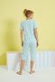 multicolored Knit Capri Set - 3