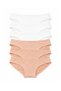 6-Piece Women's Bikini Panties Set – Non-Marking Modal & Cotton, Black / White / Skin Color Options Available