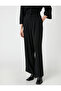 Lurex Palazzo Trousers with Pockets - 3