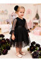 Buckled Polka Dot Puffy Tulle Dress - 4