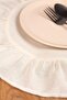 Linen |   Set of 2 Ruffled Round Placemats 40 cm - Ztasy2 - 5