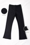 Girl's Black Ribbed Ruffled Spanish Leggings Pants |   Wave Tip Detailed |   Winter - 4