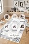 Digital Print Washable Non-Slip Sole Living Room Rug Kitchen Rug Runner Rug and Bath Mat - 3