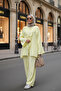 Ruffled Cotton Kimono Set – Summer Flowy Two-Piece Set Yellow - 4
