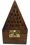Wooden pyramid shaped incense burner - 4