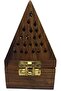 Pyramid Shaped Incense Burner Brown - 4