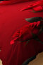 Valentine's Day Cotton Satin Double Duvet Cover Set with Elastic Sheets the Great Rose - 6