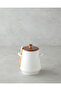 Vina Dolomite Jar with Spoon 17 cm White