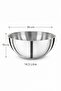 Stainless Steel Giant Size Mayonnaise Pot Mixing Bowl Multi-Purpose 36X19 cm 14.5 Lt 304 Quality - 2
