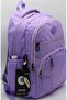 Luxury Satin Waterproof Fabric Lilac Large Size School Backpack and Travel Bag // 1700. - 4