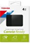 4Tb Canvio Ready 2.5" Gen1 USB 3.2 External Harddisk (Hdtp340Ek3Ca) - 2