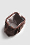 La'Graccio Paris Women's Sofia Velvet Stone Portfolio- Strap Bag Stone Black Suede - 5