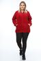 Women's Red Welsoft Zipper Cardigan - 2