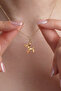 Women's Gold Cute Friendly Dog Model Necklace, Minimal Necklace