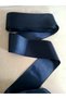 Dark Navy Blue Double-Sided Satin Ribbon 6 cm 10 Meters One Roll,Satin,Seten Wide Ribbon - 4