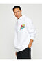 Oversize Sweatshirt Hooded Printed Ribbon - 2