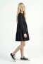 Girls' Long Sleeve Black Dress - 4