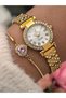 Brand Full Steel (Case, Strap) Luxury Strap Gold Color Vip 5 Atm Wristwatch - 3