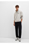 Patch Logo Black Basic Sweatpants 0010409-900