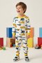 Car Patterned 100% Cotton Boy's Pajama Set - 6
