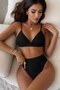 High Waist Black Bikini Set