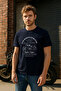 Men's 100% Cotton Crew Neck Motor Printed T-Shirt