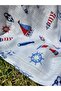 Bamboo Muslin Cloth Cover & Blanket (USED UP TO 0-10 YEARS) 120x120cm/Ship Pattern - 5
