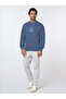 The Calm Blue Cotton Sweatshirt with Relaxed Fit - 5