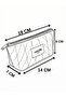 Vanesa Makeup Bag Cosmetic Care Bag Daisy Blue Line - 7