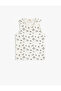 Palm Tree Printed Athlete Crew Neck Cotton