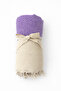 Double Diamond Peshtamal + Peskir Set Purple-100% Cotton - 2